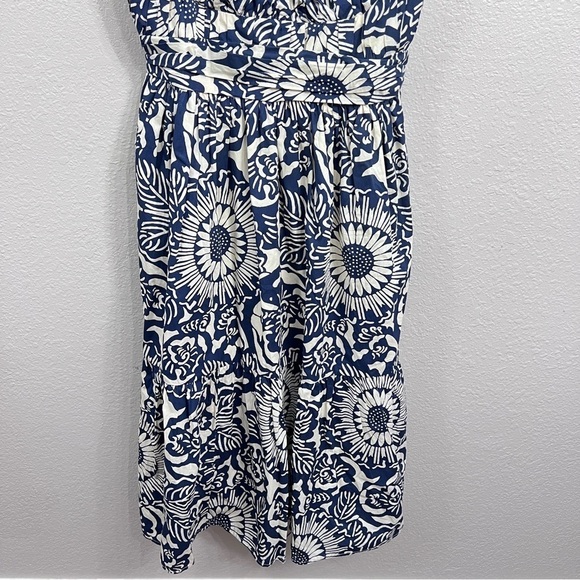 Anthropologie Forever that girl blue white floral dress in size medium - Picture 6 of 15